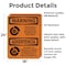 Signmission Chock Wheels Of Truck Or Trailer Bilingual OSHA Warning Sign, Vinyl Decal, 18in W x 24in L, 2PK OS-2PACK-WS-D-1824-L-12522 - alternate 2